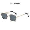 Fashion Gradient Frameless Sunglasses Oversized Square Travel Beach Shades for Women