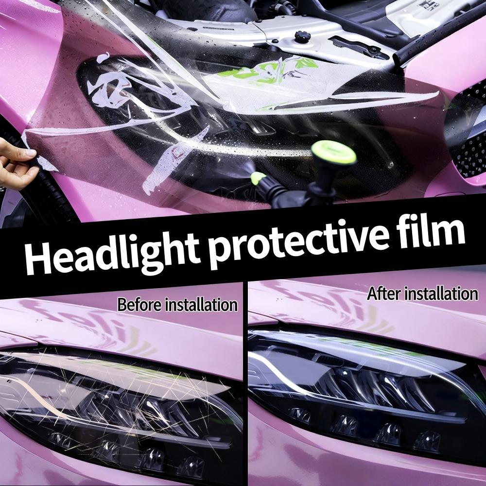 Car Headlight Tint Film Self Adhesive Vinyl Wrap Auto Light Sticker Waterproof 30x100cm Multiple Colors for Motorcycle Car