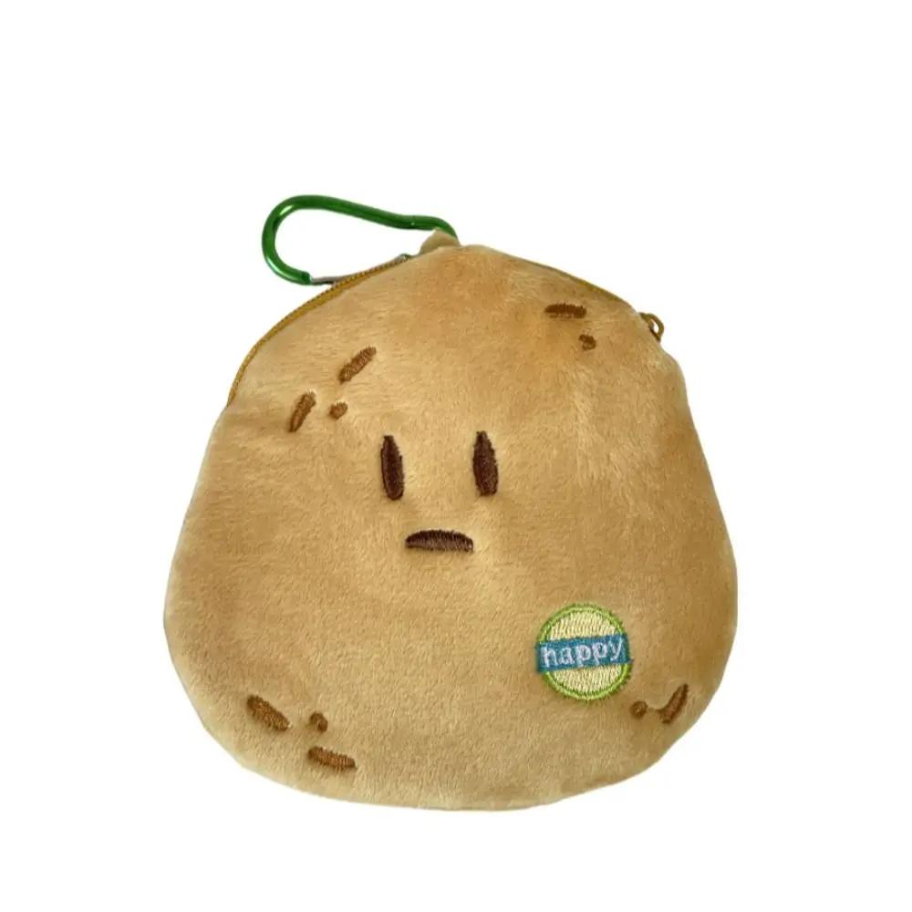 

Fashion with Metal Buckle Potato Head Coin Purse Cartoon Mini Potato Head Purse Bag Cute Kawaii Potato Earphone Bag Travel