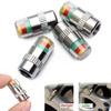 4PCS Motorcycle Car Tire Pressure Monitor Valve Cap Sensor Indicator Eye Alert Auto Tire Pressure Inspection Tool Tire Valve