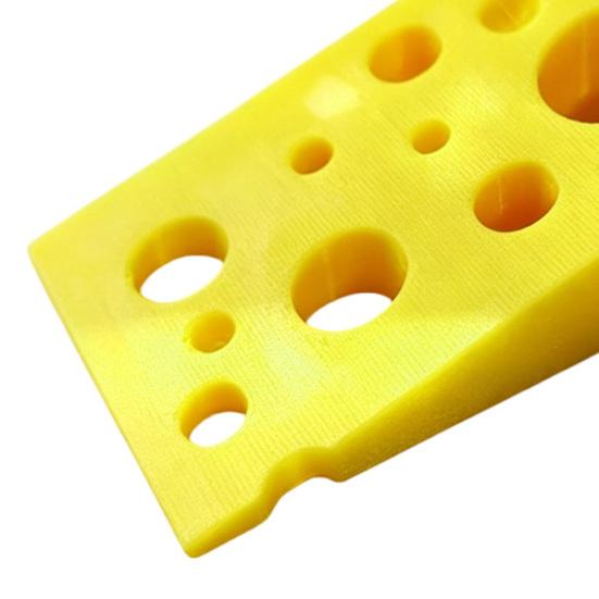 Jijijing 3D-gedruckter Käse-Türstopper, Rutschfester Türstopper, Stabile Keilbasis, Schützt Wände Möbel, Kreativer Türstopper für Schlafzimmer Wohnzimmer