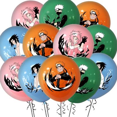 Nouveau 12 pièces 12 pouces Naruto Ballon en Latex Fournitures de Fête Ballon de Fête Jeu Vidéo Ballons Décorations d'Anniversaire pour Enfants Cadeaux Jouets