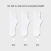 Bingbing Women's Ice Silk Scrunch Socks - Mid-Calf, Thin Style, Trendy White Velvet for Summer