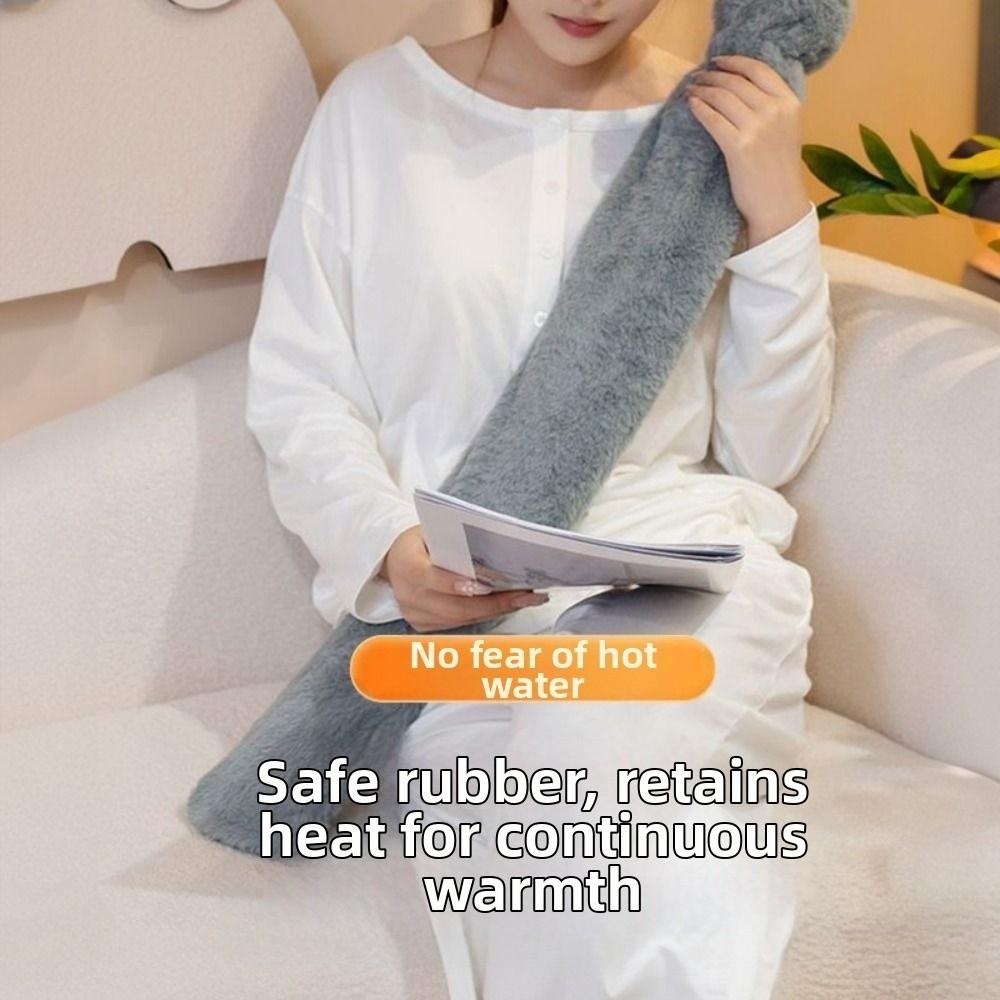 Extra Long Warm Water Bag Removable Hand Warmers Thermos Bottle Water-filled Waist Warmer  Gifts