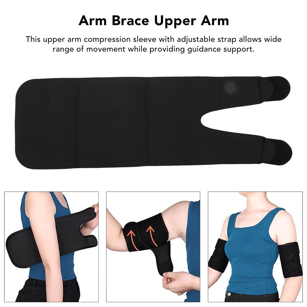 Oberarmmanschette, bequeme Kompressionsmanschette mit verstellbarem Riemen, Armstützmanschette für den Oberarm