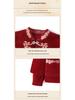 Women's Velvet Thick Coat with Half-high Collar, Winter Knit Two-piece Set for Middle-aged and Elderly Mothers
