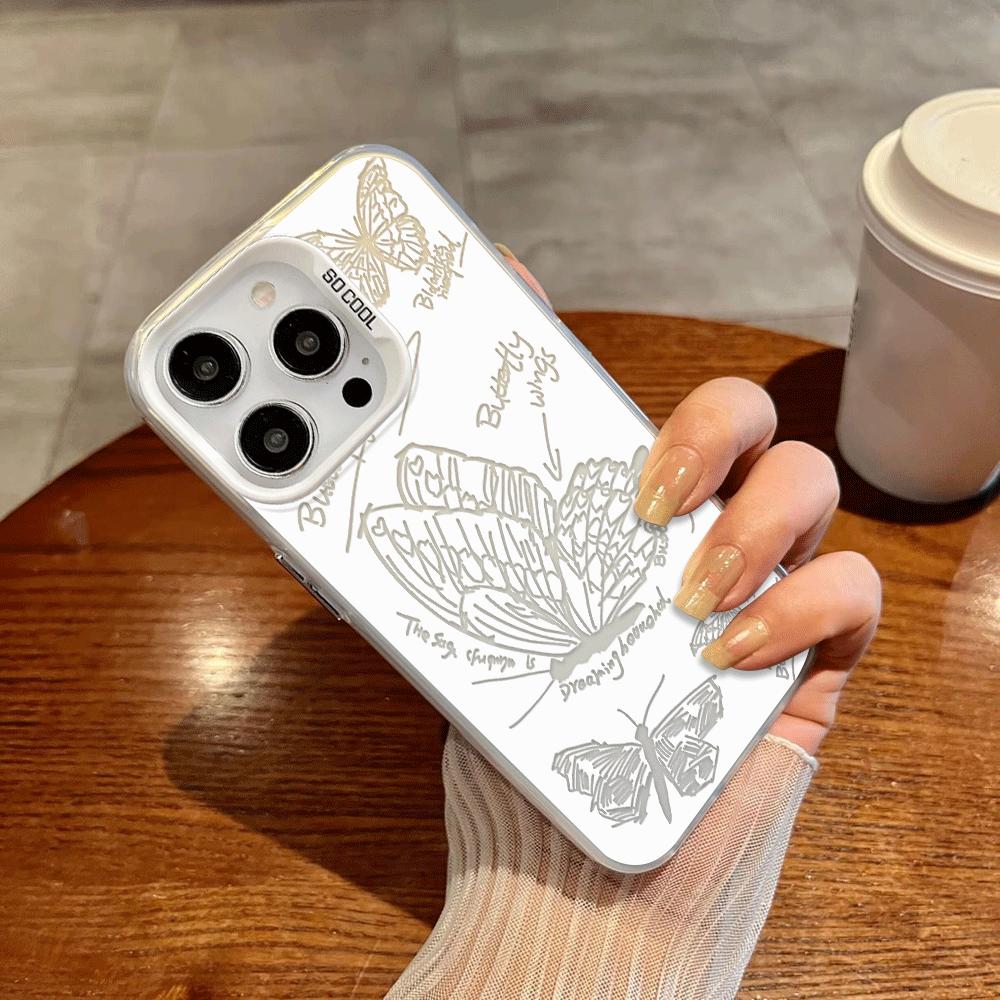 Phone Cover Case for iPhone 17 Pro Max 16 15 14 Plus Air 17e 12 Pro 13 11 Creative Butterfly