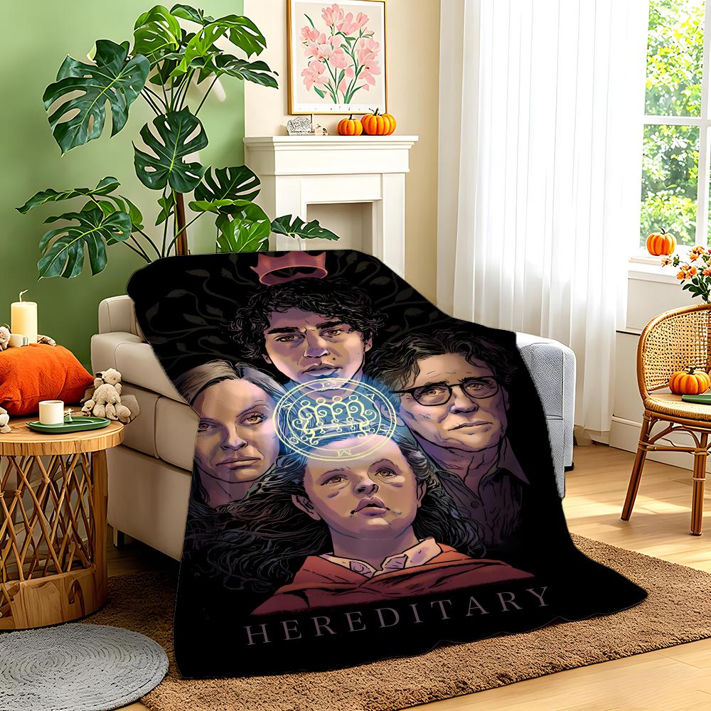 Movie H-Hereditary Throw  Flannel Throw Blanket,Bed Home Office Nap Blanket Travel,Camping,Picnic Blanket Soft Decor