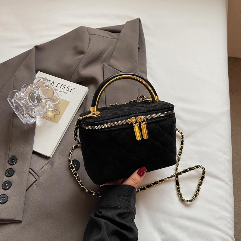 

Стильная и модная маленькая сумка в форме ромба, маленькая квадратная сумка и сумка кроссбоди на цепочке кофейный