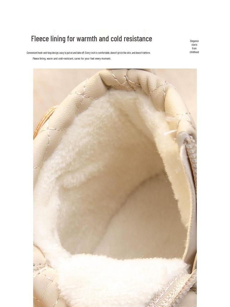 Girls' Martin Boots - Warm, Velvet, Floral, Leather, Short Boots for Autumn & Winter