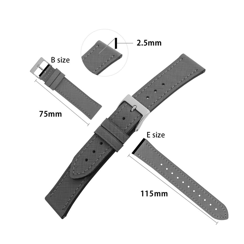 CASSIS Saffiano Watch Waterproof AVRANCHES with Replacement X1028324063022 Strap, Backing, Series, 22mm, Blue, Tool,
