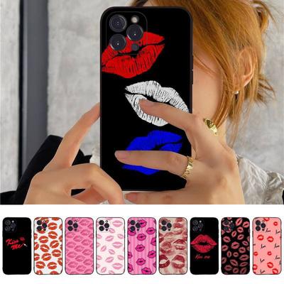 Applicable To IPhone16 Mobile Phone Case European and American Trendy Brand New Love Girl Sexy Lips Mobile Phone Case