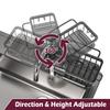 Kitchen Sink Faucet Organizer Dish Drain Rack, Rustproof Sponge Stand Adjustable Holder Sink Caddy Gadgets Storage Accessories