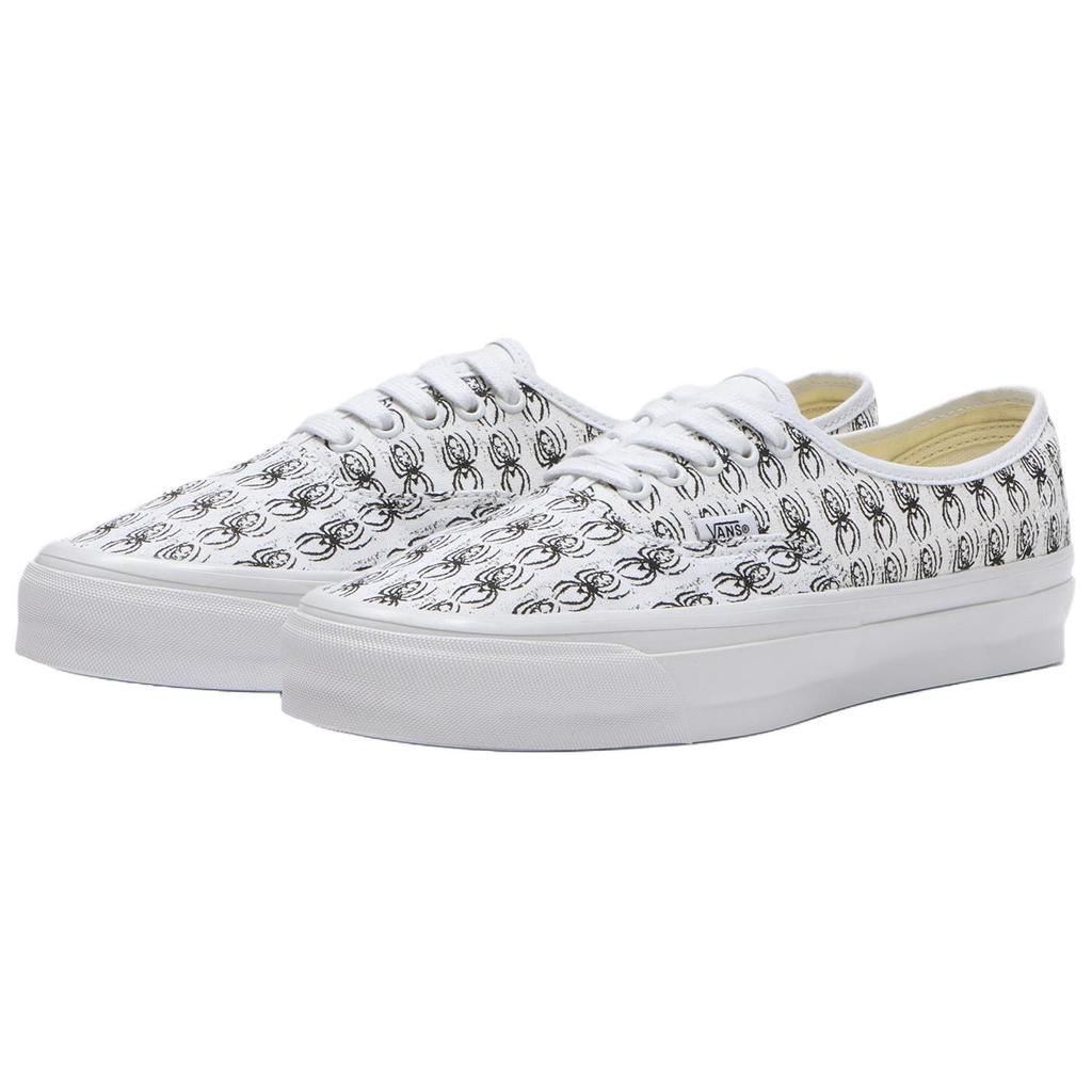Vans X Ed Davis Premium Authentic 44 Comfortable Fit Skate Shoes Unisex Skate Shoes White VN000EAKTWB