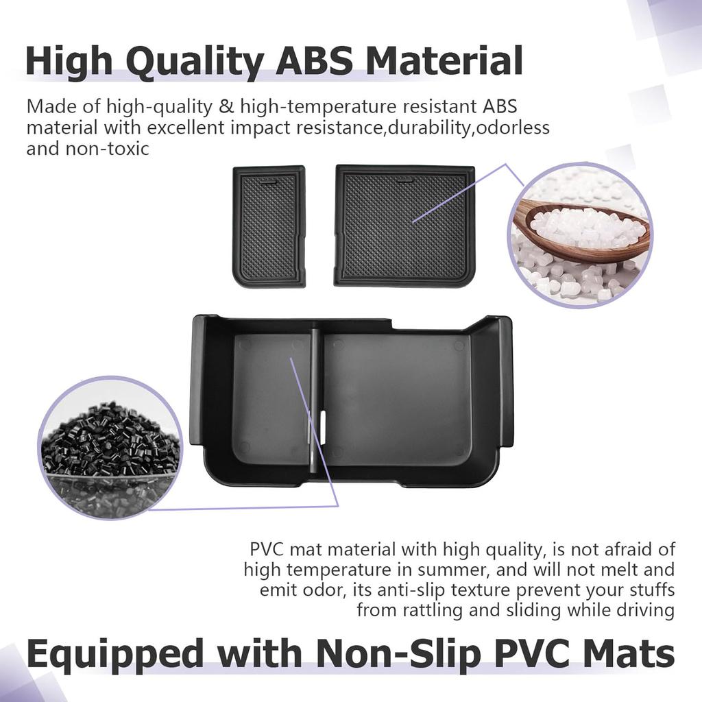 Center Console Organizer Tray for 2005-2025 Nissan Frontier Armrest Storage Box Center Console Interior Phone Holder Accessories