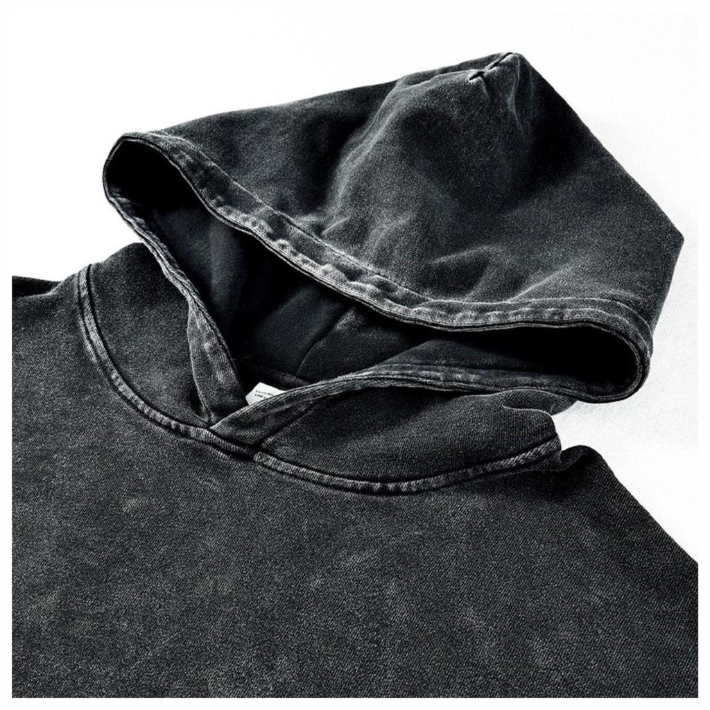 Demon Slayer Washed Retro Distressed Cotton Unisex Hoodie