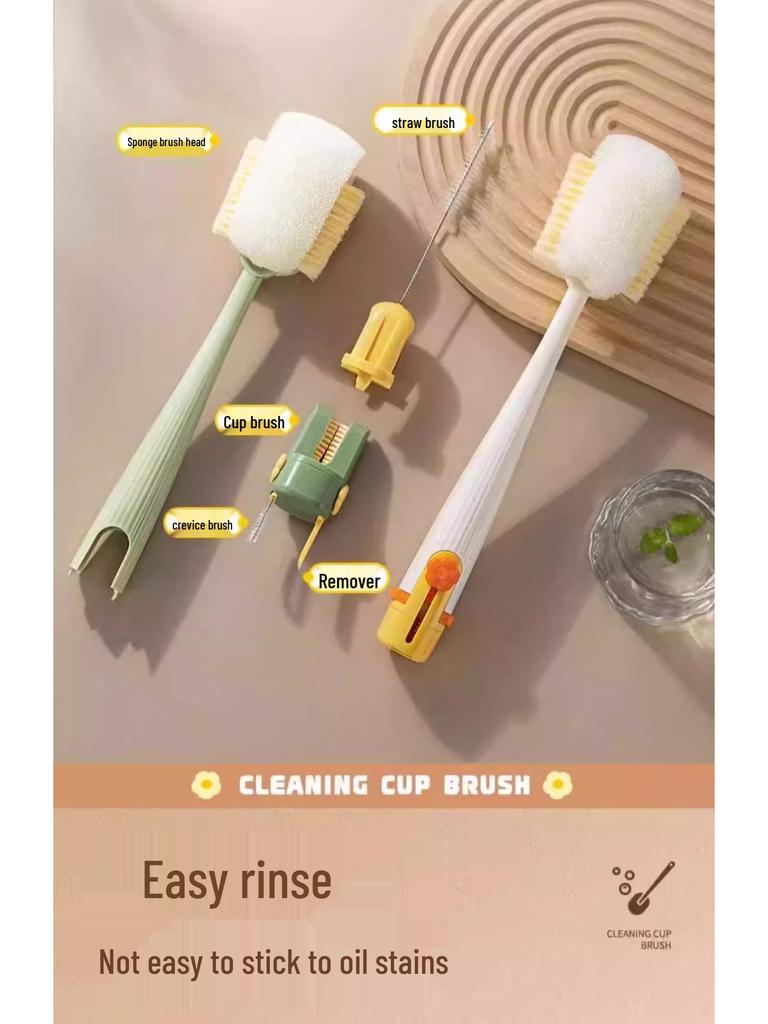 5-i-1 Hushålls Rengöringsborstset för Koppar och Flaskor med Nykomlingsrabatt och Fri Frakt