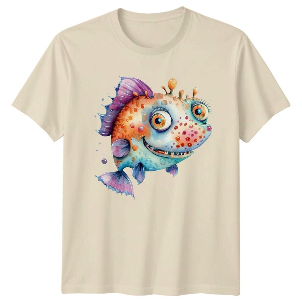 Cute Cartoon Fish TShirt Aquatic Wildlife 2026 Birthday Gift For Him And Her