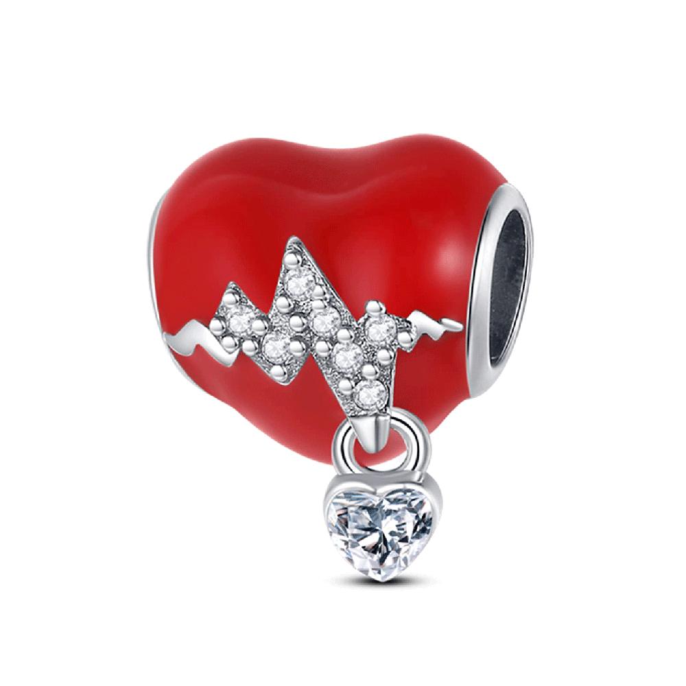 New Copper Charm Rose Gold Infinity Heart Bead Fit Snake Chain Bracelet Necklace Women Diy Jewelry