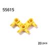 Non-Toxic 20Pcs/Lot Technical Pin Connector Hub Perpendicular 3X3 Bent With 4 Pins Moc 49130 55615 Building Blocks Parts Diy Brick Toys