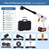 Portable Wireless Lithium Battery Car Washer: 10-Setting High-Pressure Water Gun with Six-in-One Head