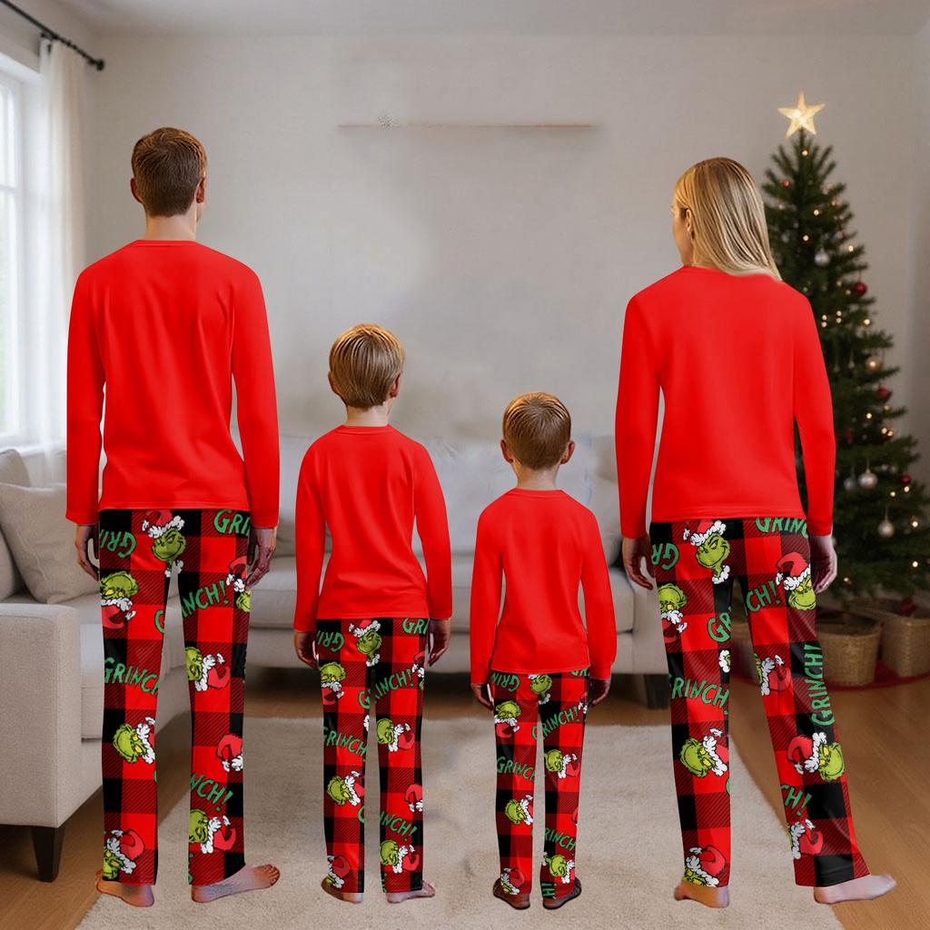 Passende Familiensets mit Weihnachtsmotiven, Langarmshirts und Hosen