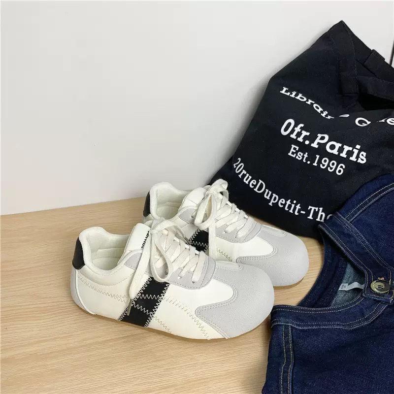 

New versatile women s spring and autumn platform white shoes casual board shoes 40 бежевый