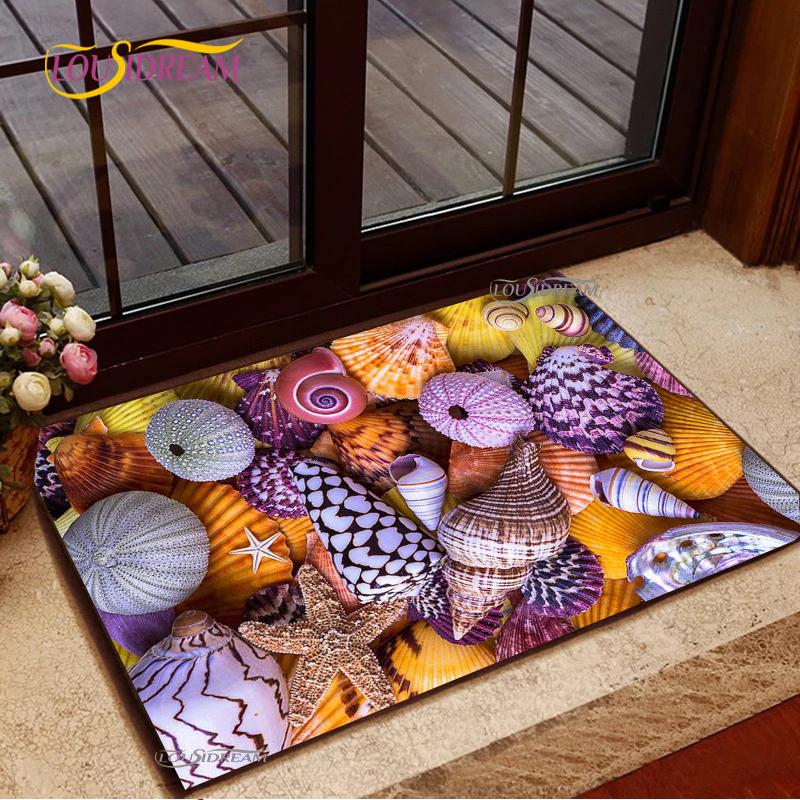 3D Cobblestone Welcome Entrance Doormats Cartoon Carpets Rugs For Home Bath Living Room Floor Stair Kitchen Hallway Non-Slip Mat