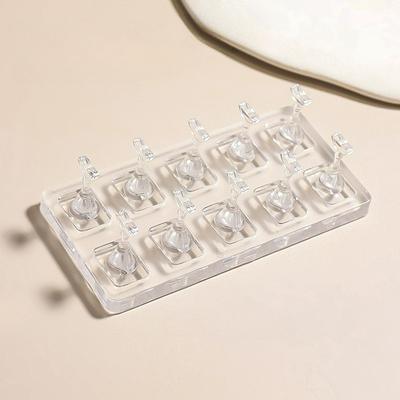 Cat's Eye Glue Practice Holder Non-magnetic Acrylic Transparent Nail Holder Nail Art Bracket Nail Tools