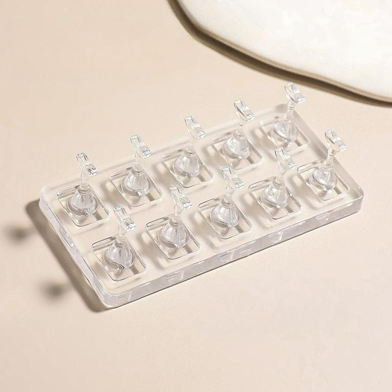 Cat s Eye Glue Practice Holder Non-magnetic Acrylic transparent nail holder Nail Art Bracket nail tools