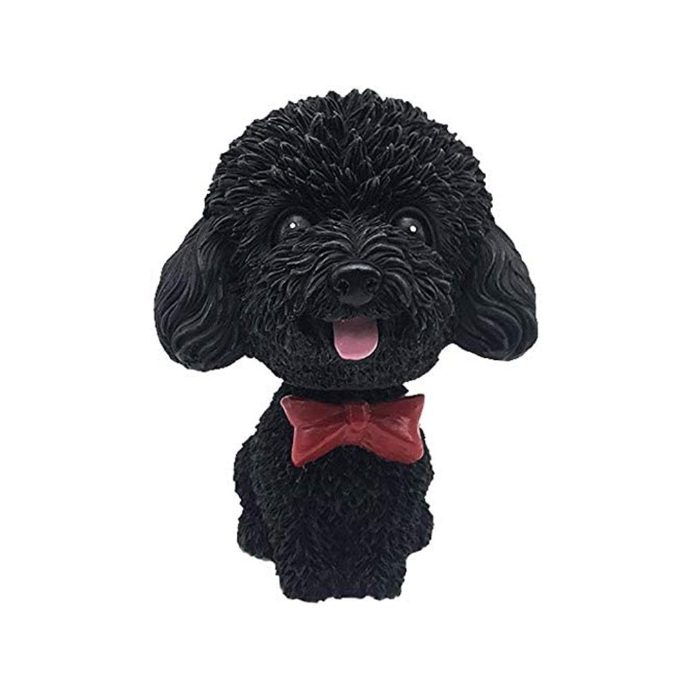 

Simulation teddy car ornaments, shaking head puppy, home ornaments чёрный