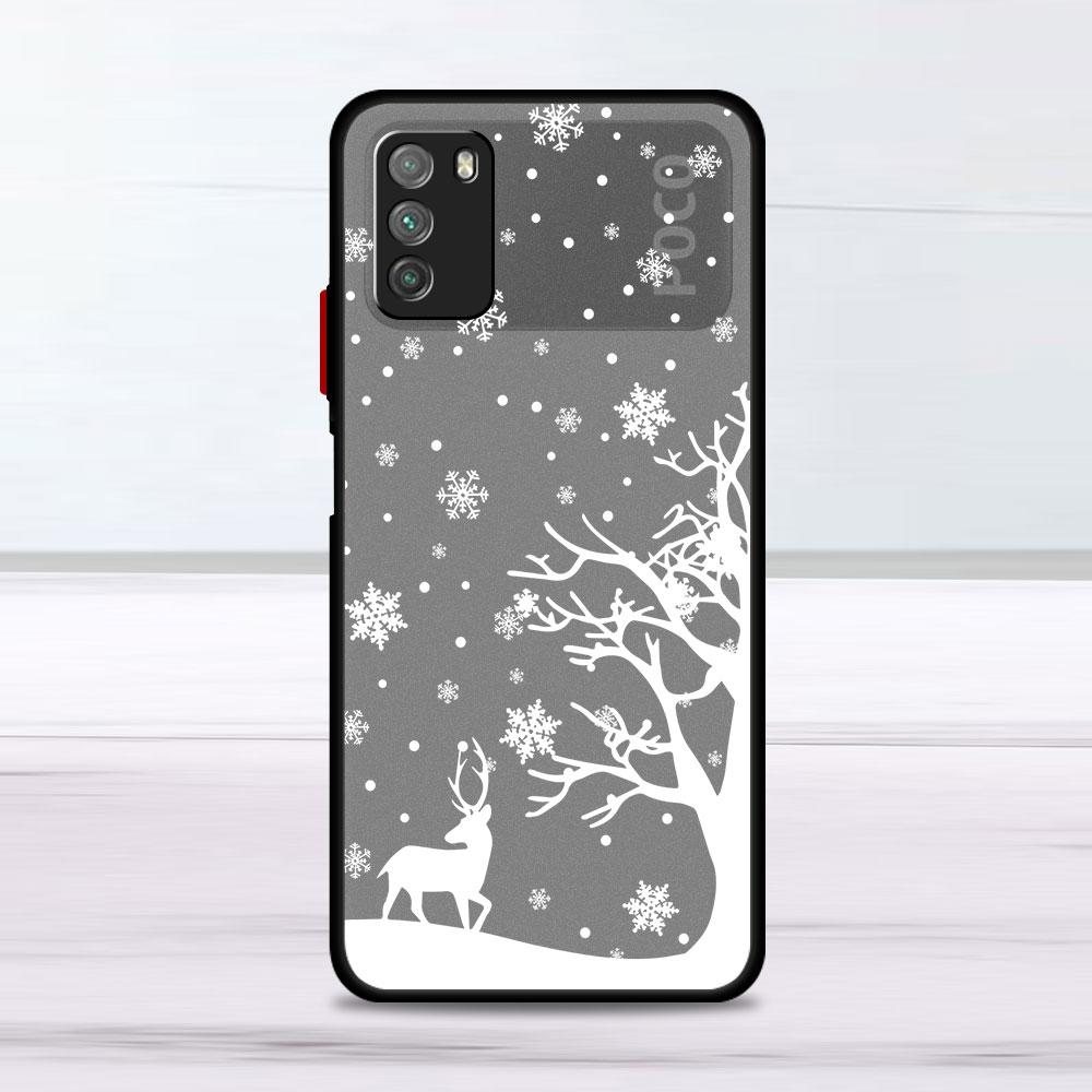 Merry Christmas Case For Xiaomi Mi Poco X3 NFC M3 11 10 12 9T 11T 10T Pro Note 10 Lite Matte Hard Phone Covers