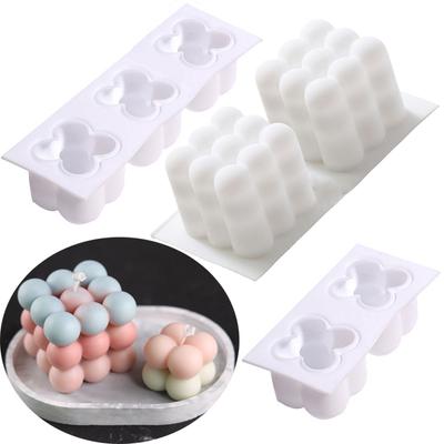 Nicht-stick Blase Würfel Kerzen Silikon Form 3D Aromatherapie Gips Kerze Handgemachte Backen Schokolade Dessert Kuchen Form Werkzeug