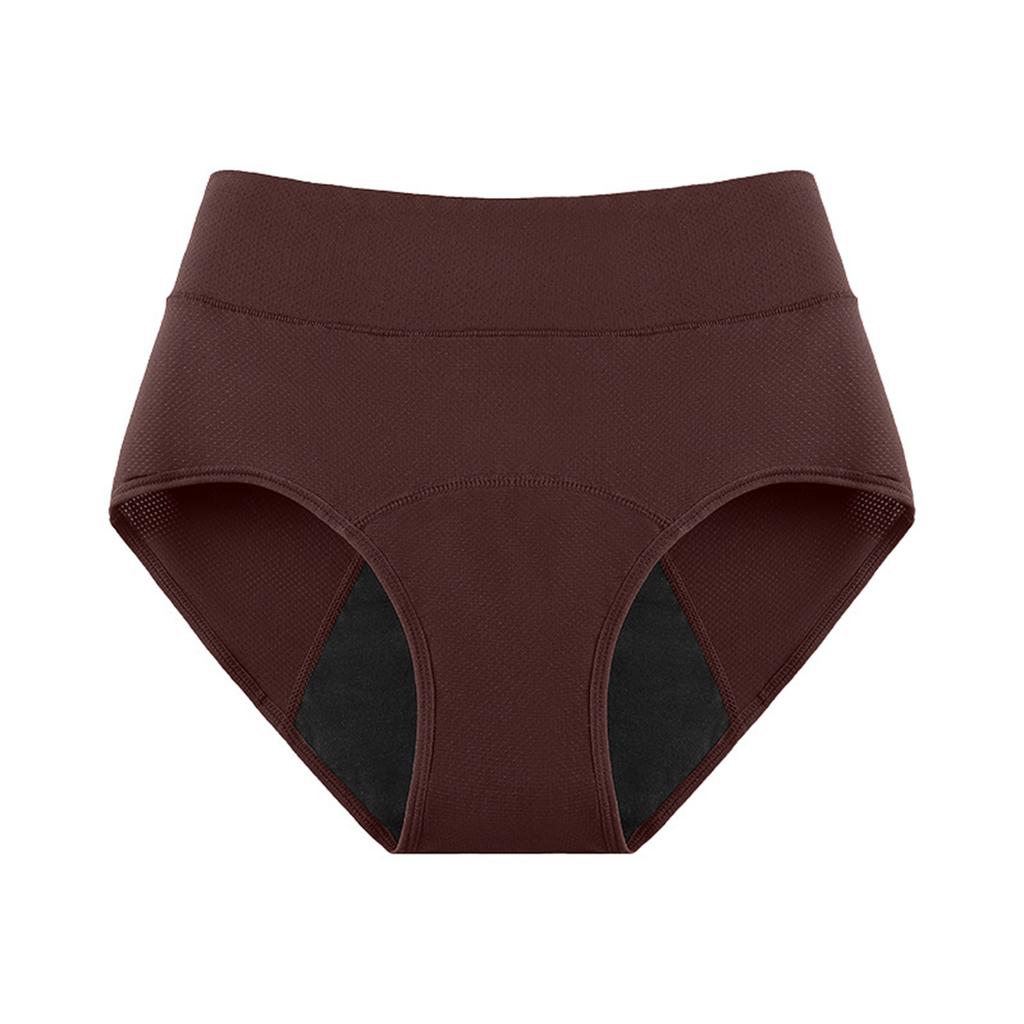 Women's Three-Layer Absorbent Period Underwear Breathable Leak-Proof Menstrual Panties with Ventilation Holes Comfortable Fit
