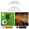 LED Solar-Powered Waterproof Outdoor Curtain Icicle Lights for Christmas and Courtyard Decoration