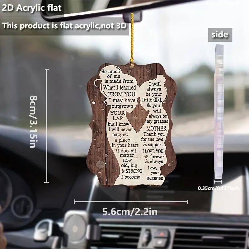 

Акриловый Автомобиль Изящный Декор Интерьера Ко Дню Матери Прекрасное Подвесное Украшение