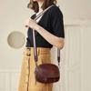 Genuine Leather Women's Bag, Fashionable and High-end, Small Round Cowhide Casual Women's Single-shoulder Crossbody Small Bag
