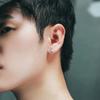 Polaris zirconia stud earrings for men, high-end, trendy, unique, niche style, stylish and cool men's earrings, women's earrings