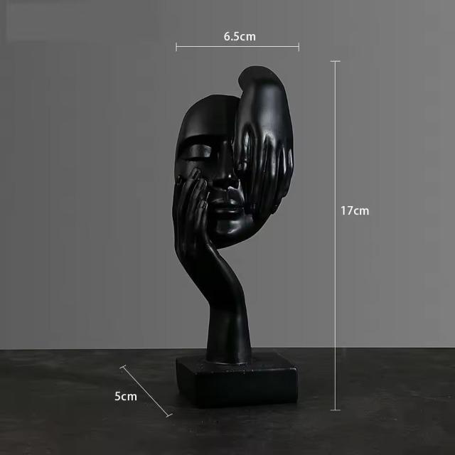 Nordic Luxury Abstract Statue - Desktop Ornament Figurine for Home Office Interior Art Decor