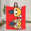 Soft Warm BlanketBoy Girl Travel Aggretsuko Throw Blanket  Flannel Bedspread For Couch Chair Sofa Bed Graphic Sofa Bed Cover