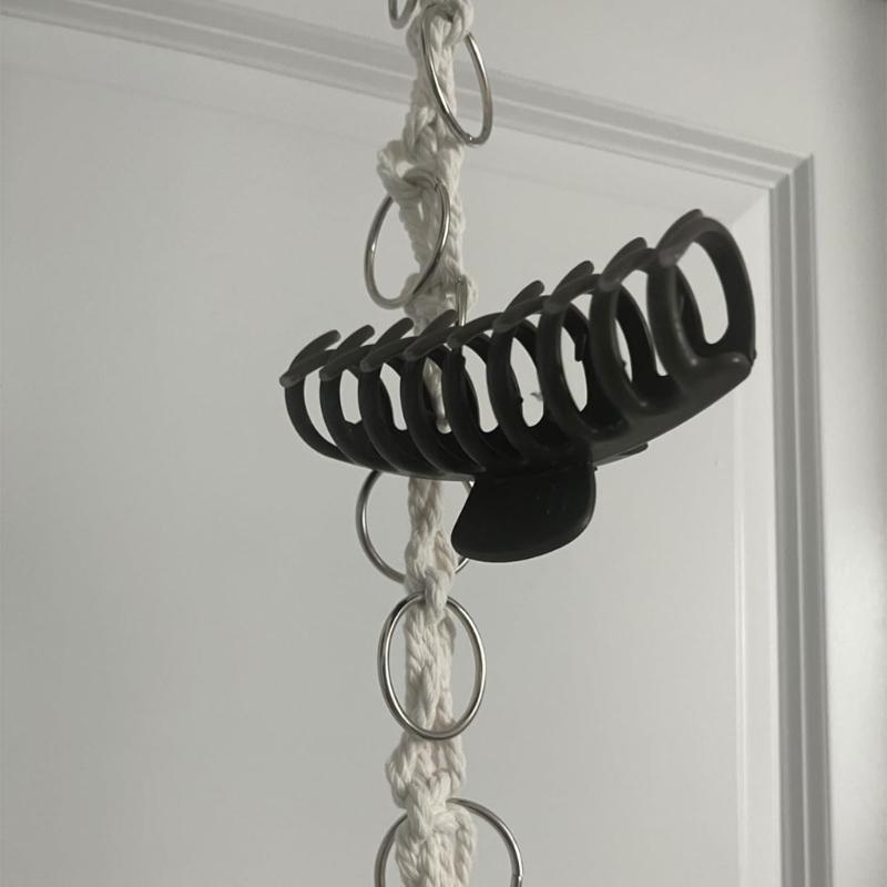 Metal Rope Hairpin Holder Wall Hanging Bohemia Clips Barrettes Hair Ties Small Jewelry Display Bathroom Decoration