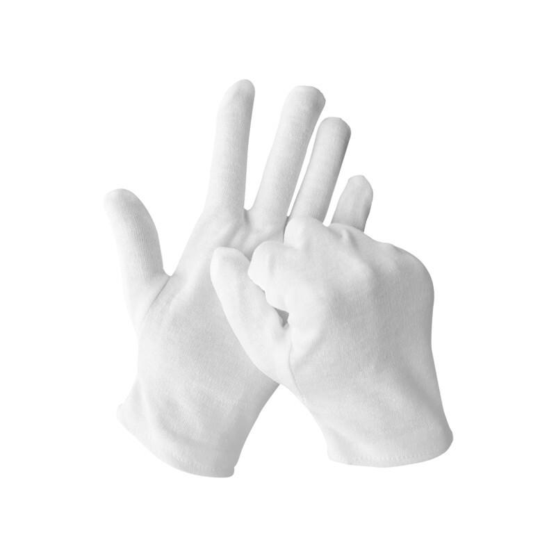 White Thin Cotton Inspection Work Gloves (24 Pairs)