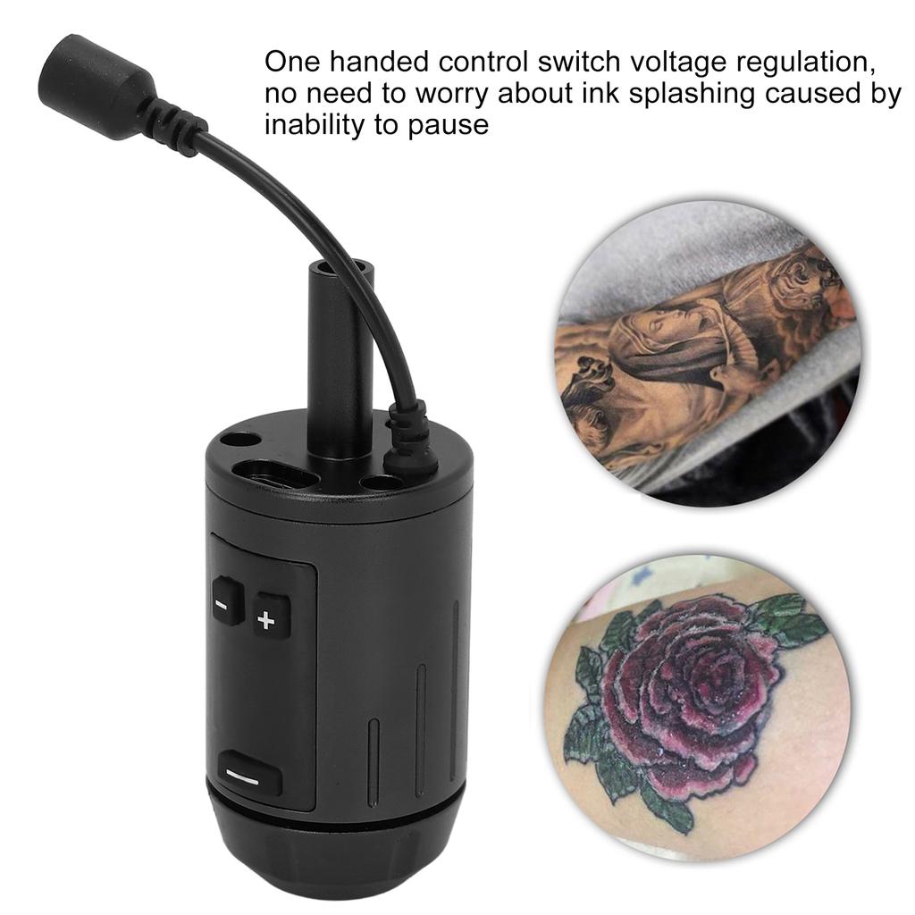 Tattoo Grip Machine Self Lock Cordless Tattoo Grip Machine with LCD Display for Tattoo   Int Face Motor