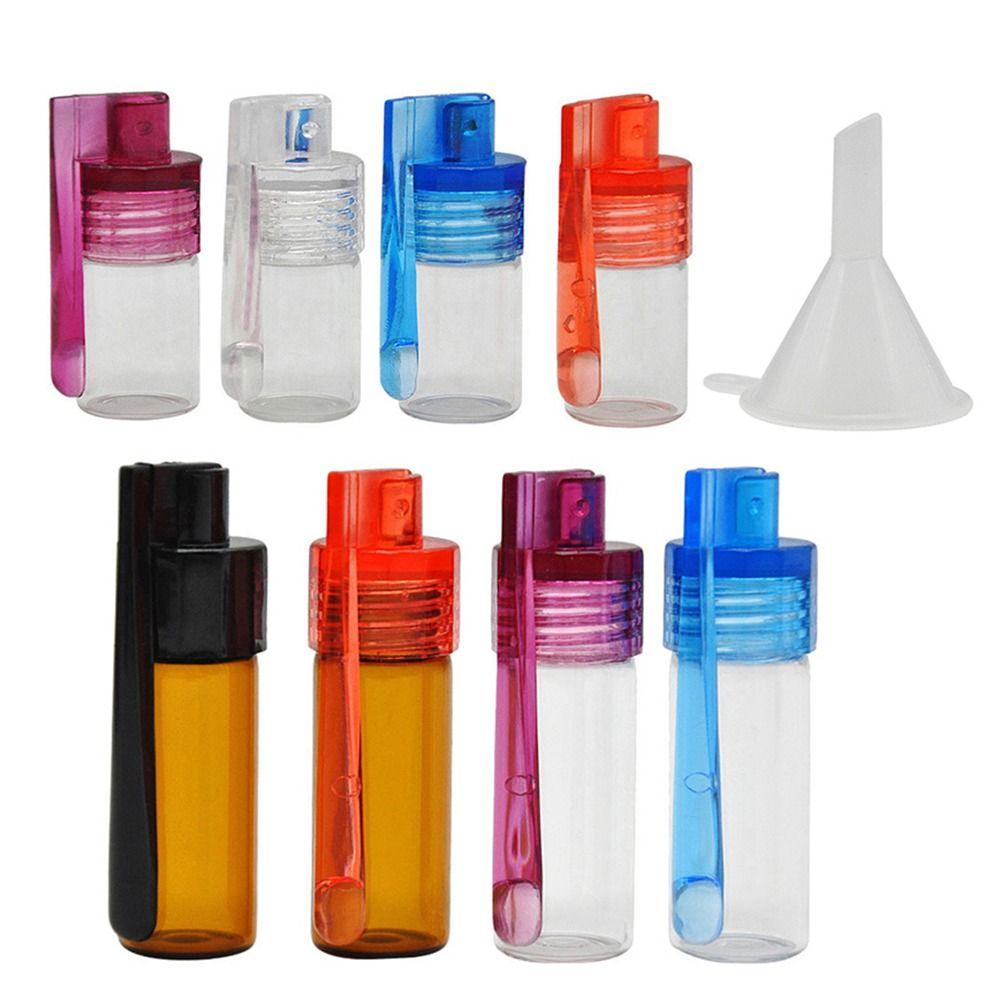 Portable Glass Bottles 31mm/15mm Snuff Snorter Bottle Pill Dispenser Pill Box Travel