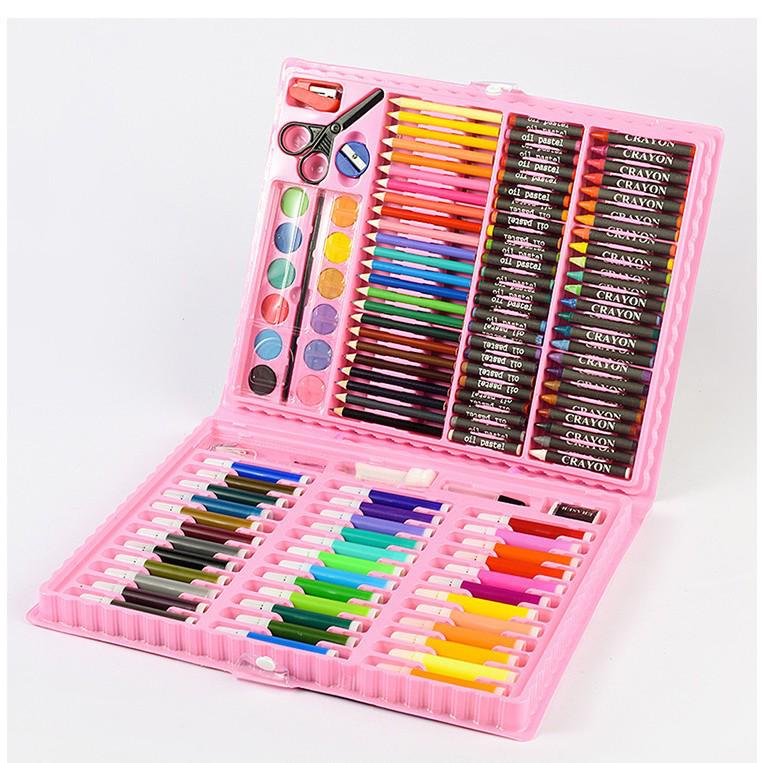 150-Piece Children's Watercolor Brush Set - Complete Portable Painting Kit for Graffiti and Art