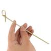 100pcs Looped Knot Cocktail Bamboo Skewers 9/12/15cm Bamboo Knot Skewers Fancy Toothpicks  Drinks