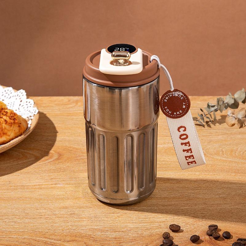 Botella termo inteligente con pantalla LED de temperatura, taza de café, vaso de acero inoxidable 316, termos portátiles al vacío