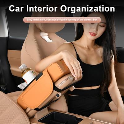 Car Seat Back Organizer with Drink Cup Holder Tissue Box Hook Multifunctional Car Seat