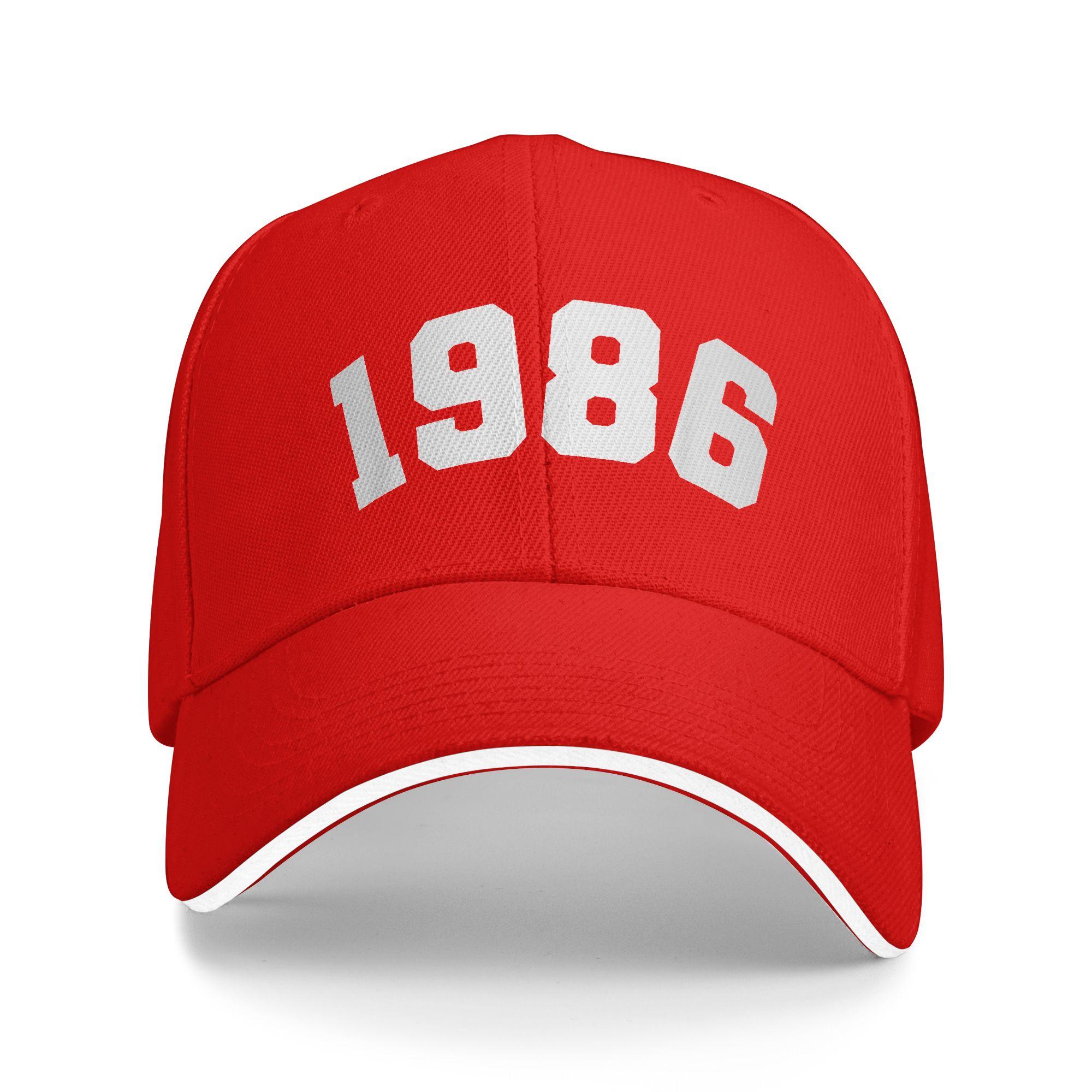 

Classic 1986 Varsity Vintage College Style 40th Birthday Baseball Cap Men Adult Design Hip Hop Hats Summer Casual Baseball Caps One Size