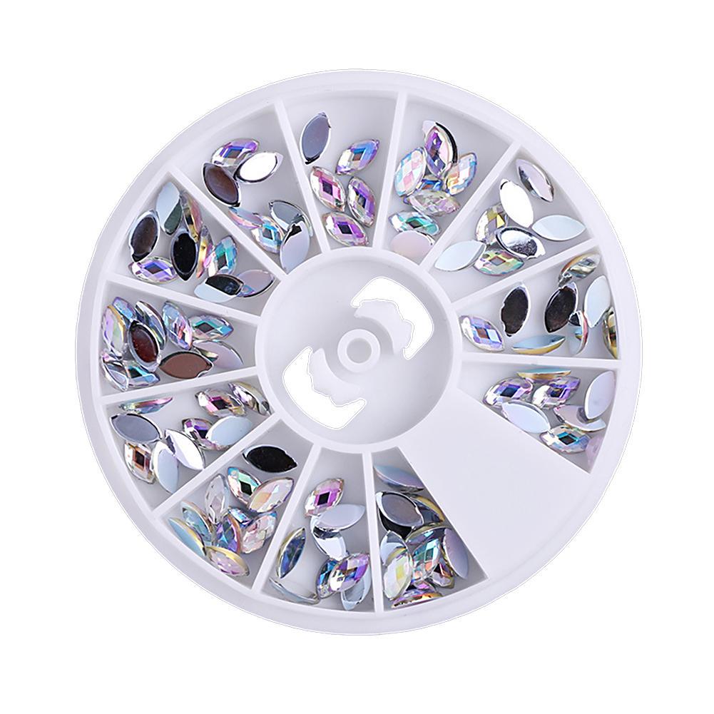 Horse Eye Rhinestones Flat Back Marquise Nail Art Diamond Decoration